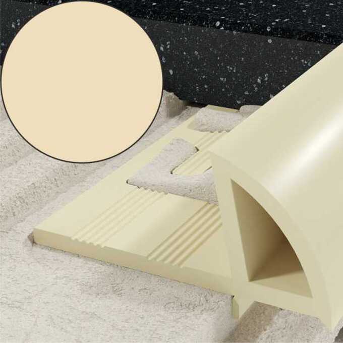 Profil EN krawędziowy 10 mm długość 250 cm PVC beż