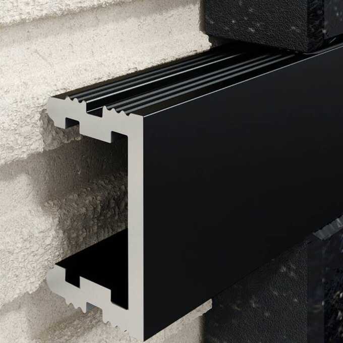 Profil U Listello 25 mm, długość 250 cm aluminiowy, elektropoler czarny mat