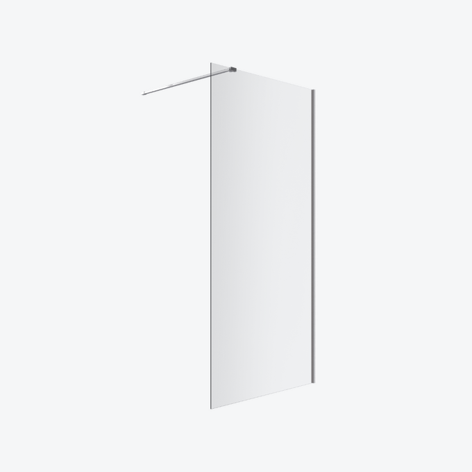 Vidoq walk-in ścianka prysznicowa prosta 90x200 cm, powłoka Clean Control, chrom