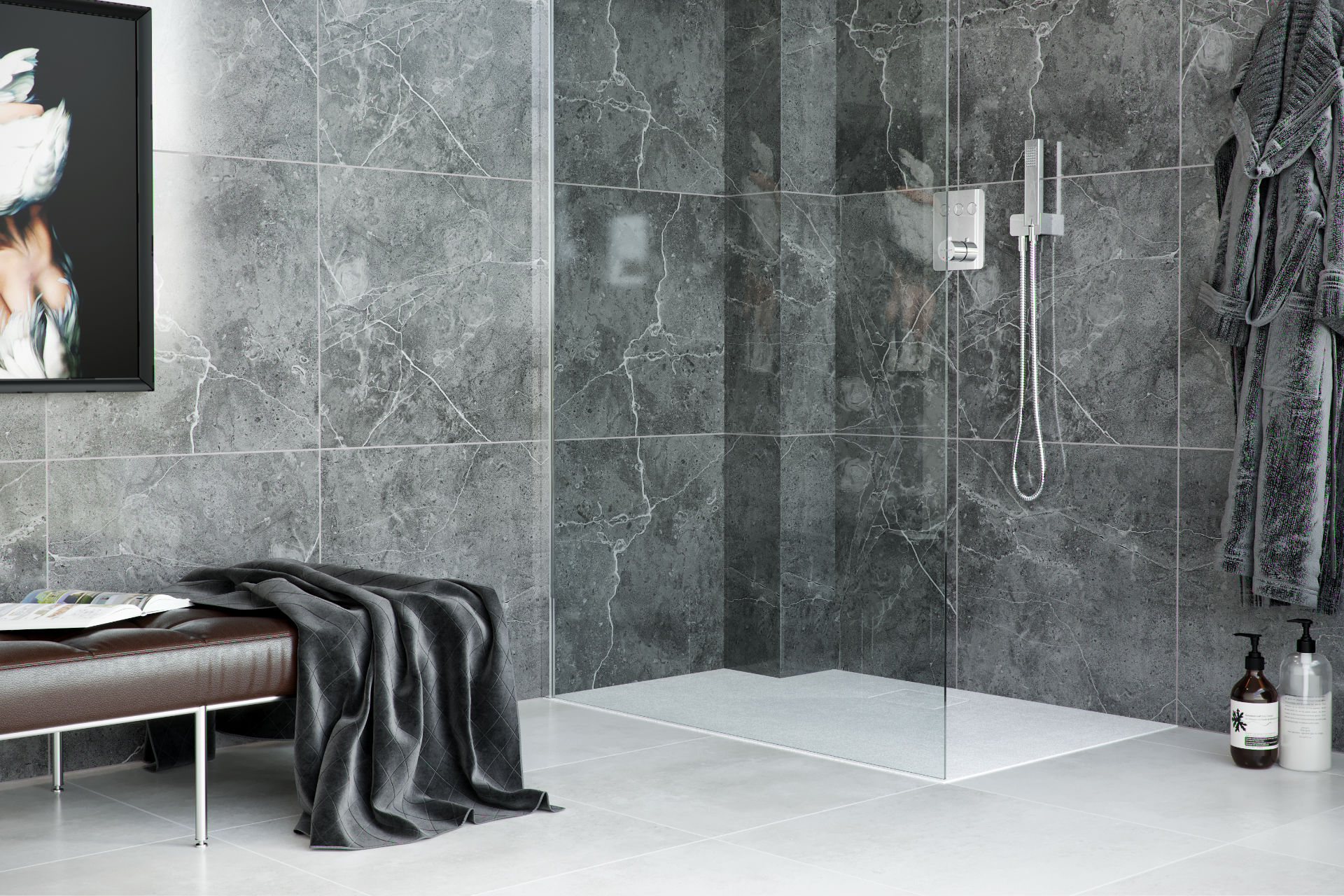 Brodzik LAVANO SLIM 90x90 Biały