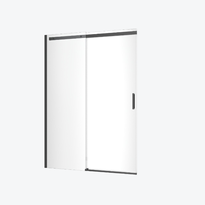 Rols drzwi wnękowe przesuwne 140x200 cm powłoka Clean Control, czarny mat