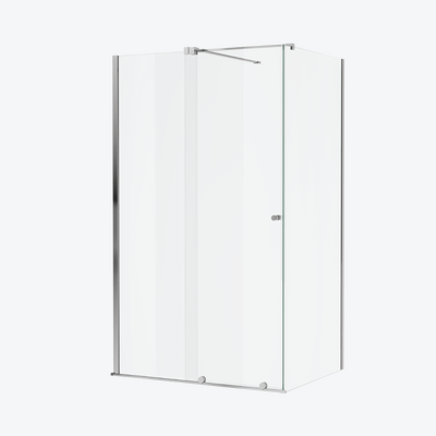 Ortigo kabina prostokątna narożna 140x80 cm, drzwi przesuwne, powłoka Clean Control, chrom